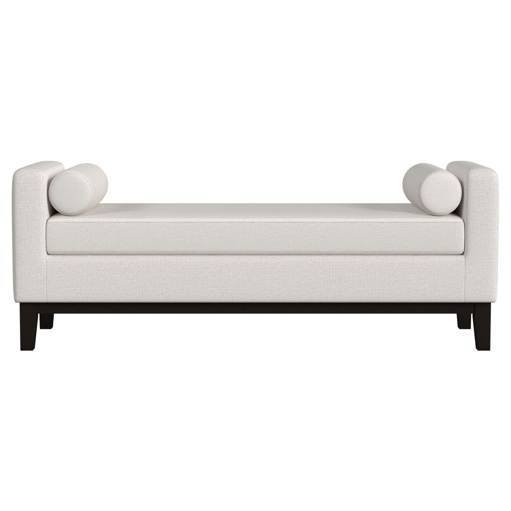 Thomas - Raised Arm Accent Bench - Ivory