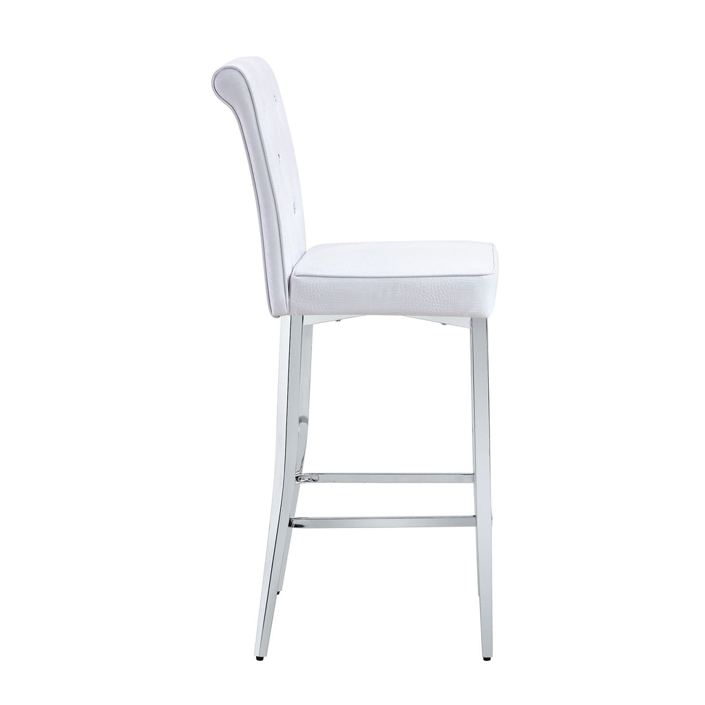 Bar Chairs & Crystal Clasp Design (Set of 2)