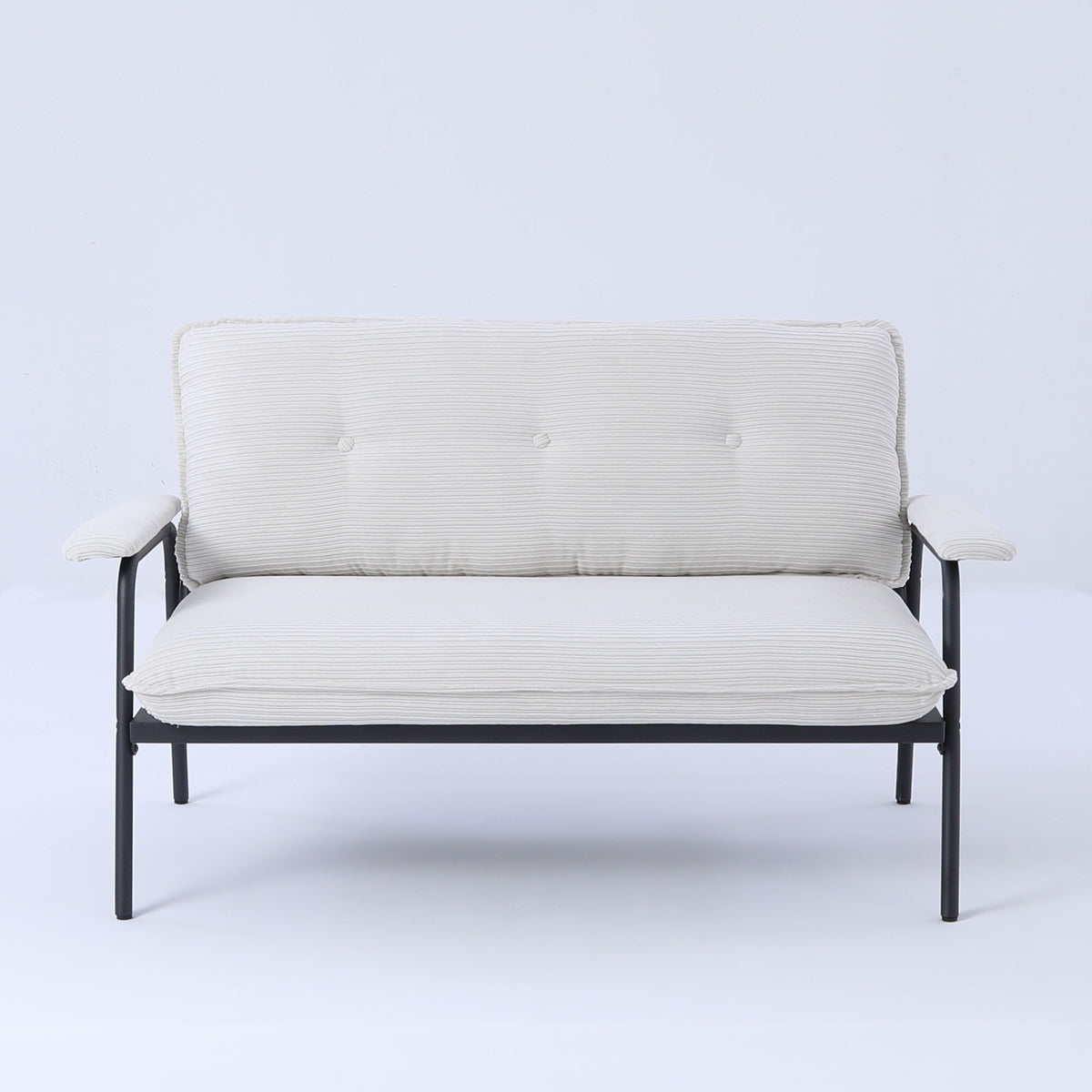 Modern Metal Frame Sofa With Sponge Filling For Compact Spaces And Versatile Use