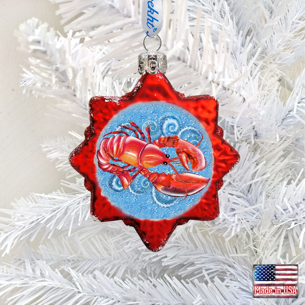 Lobster Mercury Glass Ornament by G. DeBrekht - Coastal Holiday Decor - 776280