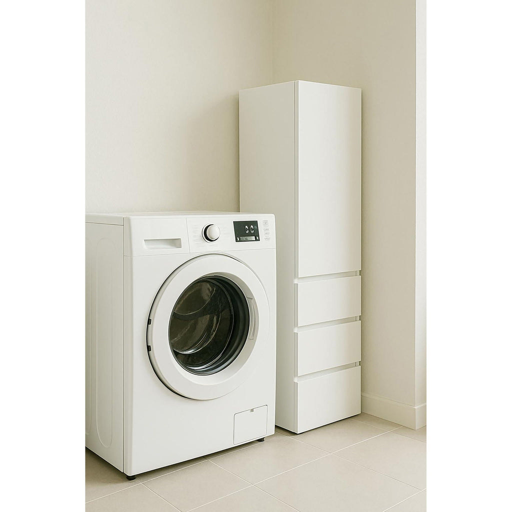 Elise - Modular Closet System With Mirror - White - Wood