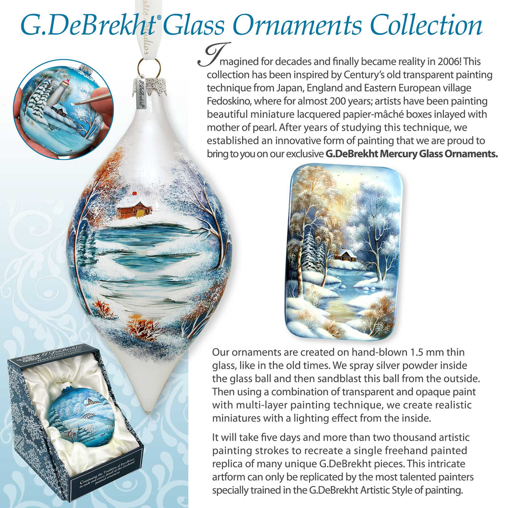 Cherished Moments Lg Glass Ornament by G. Debrekht - Christmas Decor - 73931