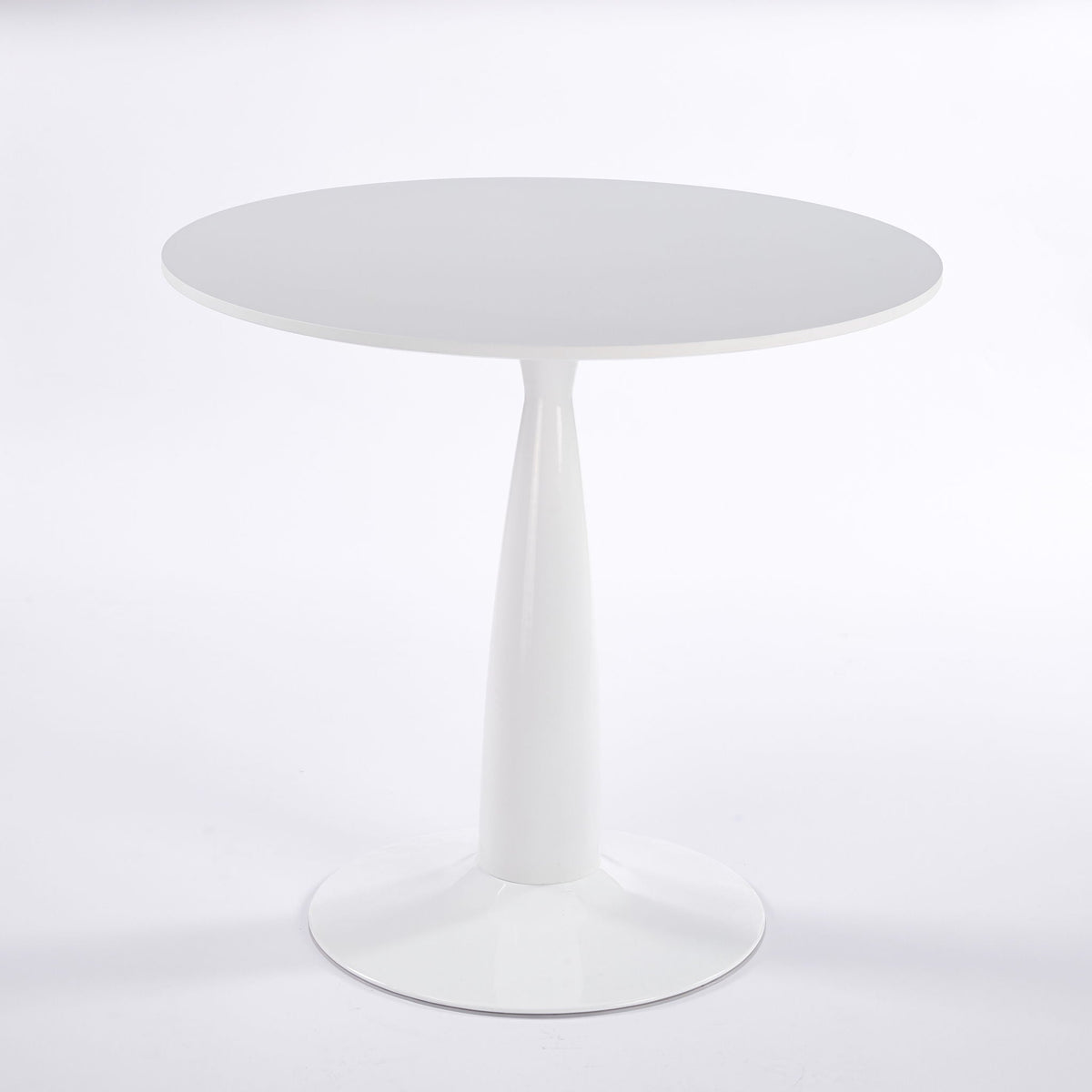 Pedestal Table, Round For Kitchen - White