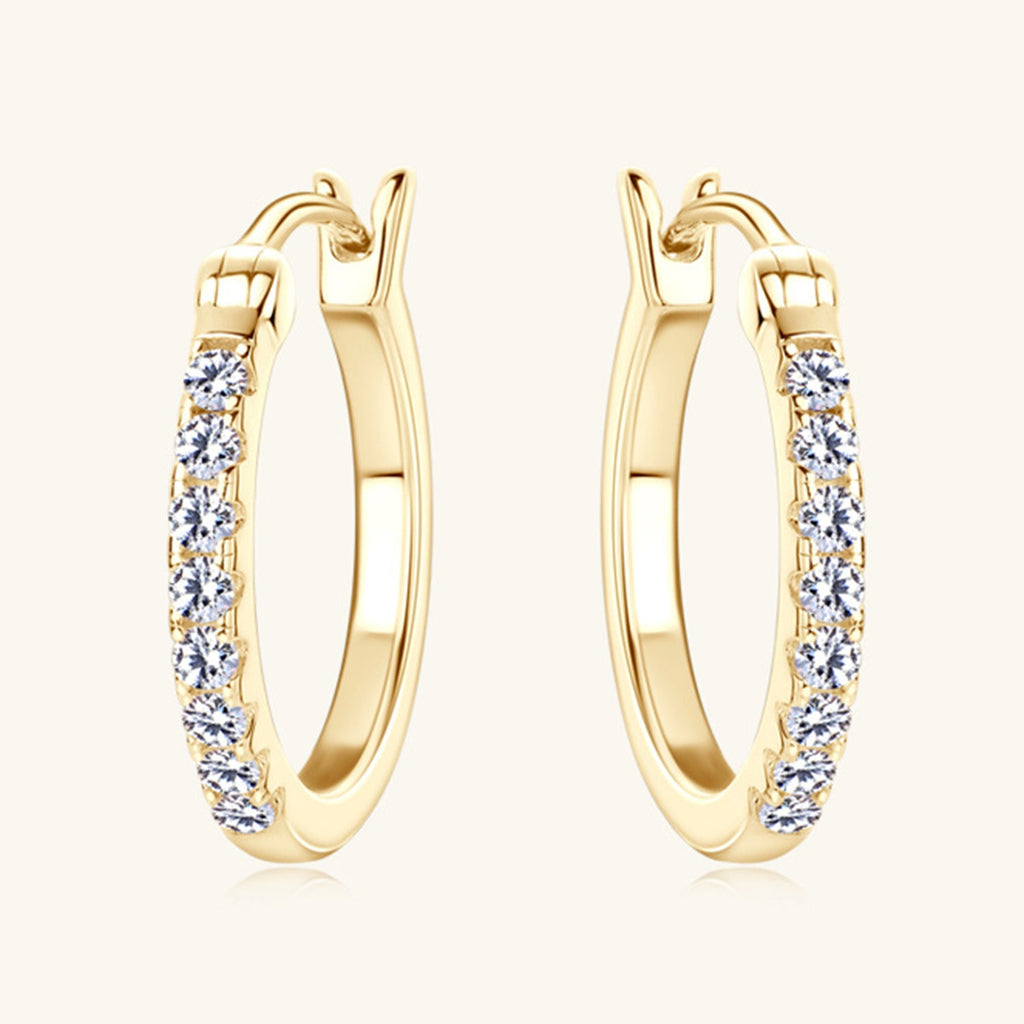 Pure Sterling Silver Sparkala™ Huggie Earrings
