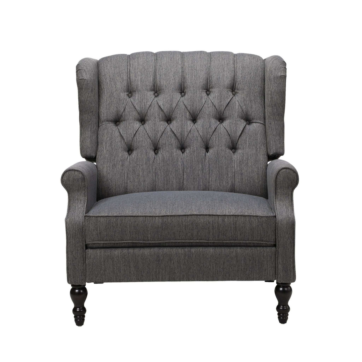 Dunham Contemporary Fabric Tufted Oversized Pushback Recliner