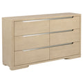 Mirador - 6 Drawer Bedroom Dresser - Natural