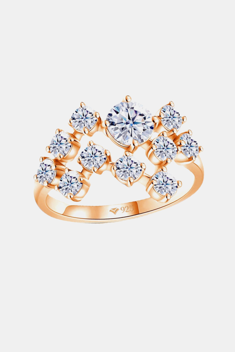 1.2 Carat Sparkala™ Platinum Over Pure Sterling Silver Ring