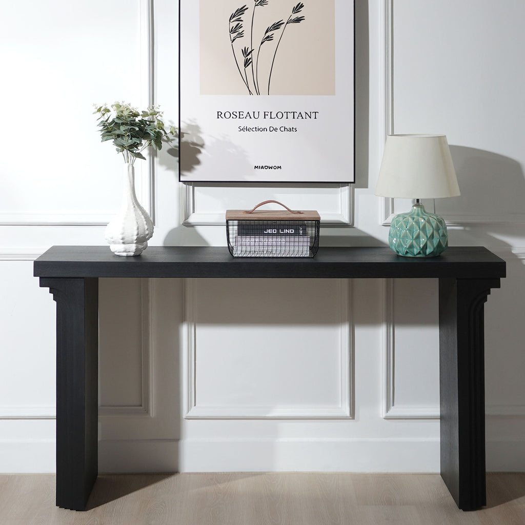 Console Table With Decorative Molding