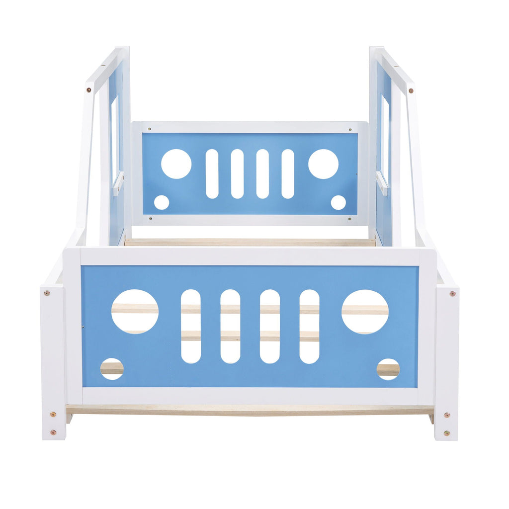 Classic Car Shaped Platform Bed With Wheels