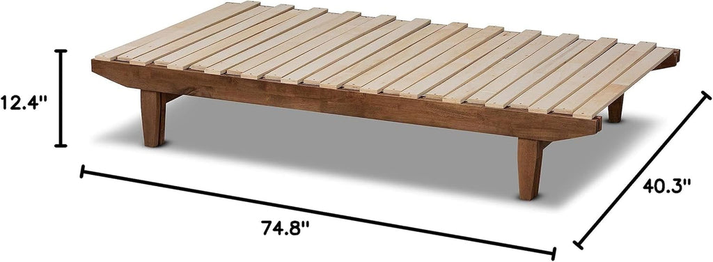 Bed Frames, Twin/King, Walnut