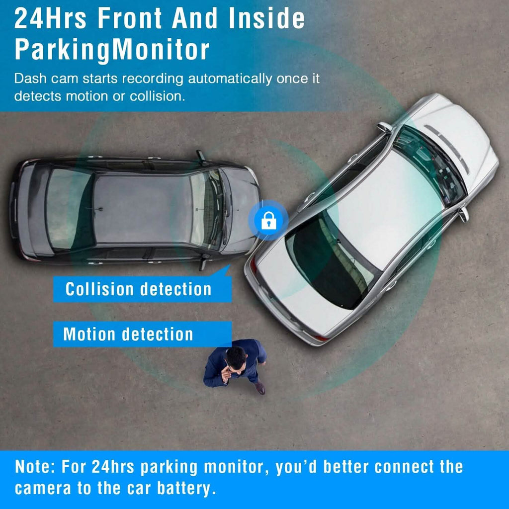 3 Channel Car DVR Dash Cam Video Recorder