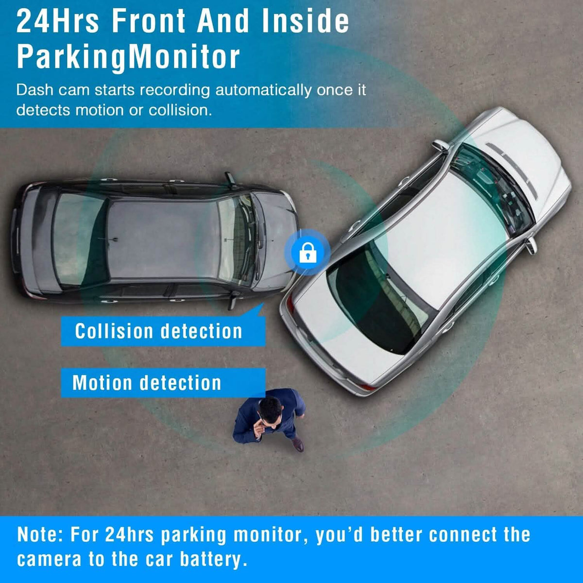 3 Channel Car DVR Dash Cam Video Recorder