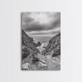 Ocean Cliffs, Rugged Coast, Seascape Photography, Travel Inspiration, Canvas Print, Hallway Wall Art, Coastal Modern Decor, Ocean View
