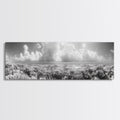 Coral Reef, Ocean Horizon, Cloudscape, Canvas Print, Underwater Nature Photography, Bathroom Wall Art, Marine Coastal Decor