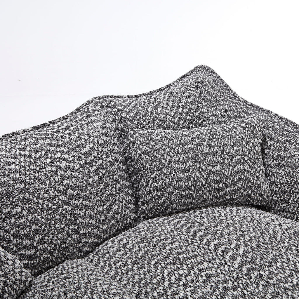 Comfortable Dual Beanbag Chair With High Resilience Foam Core For 2 People