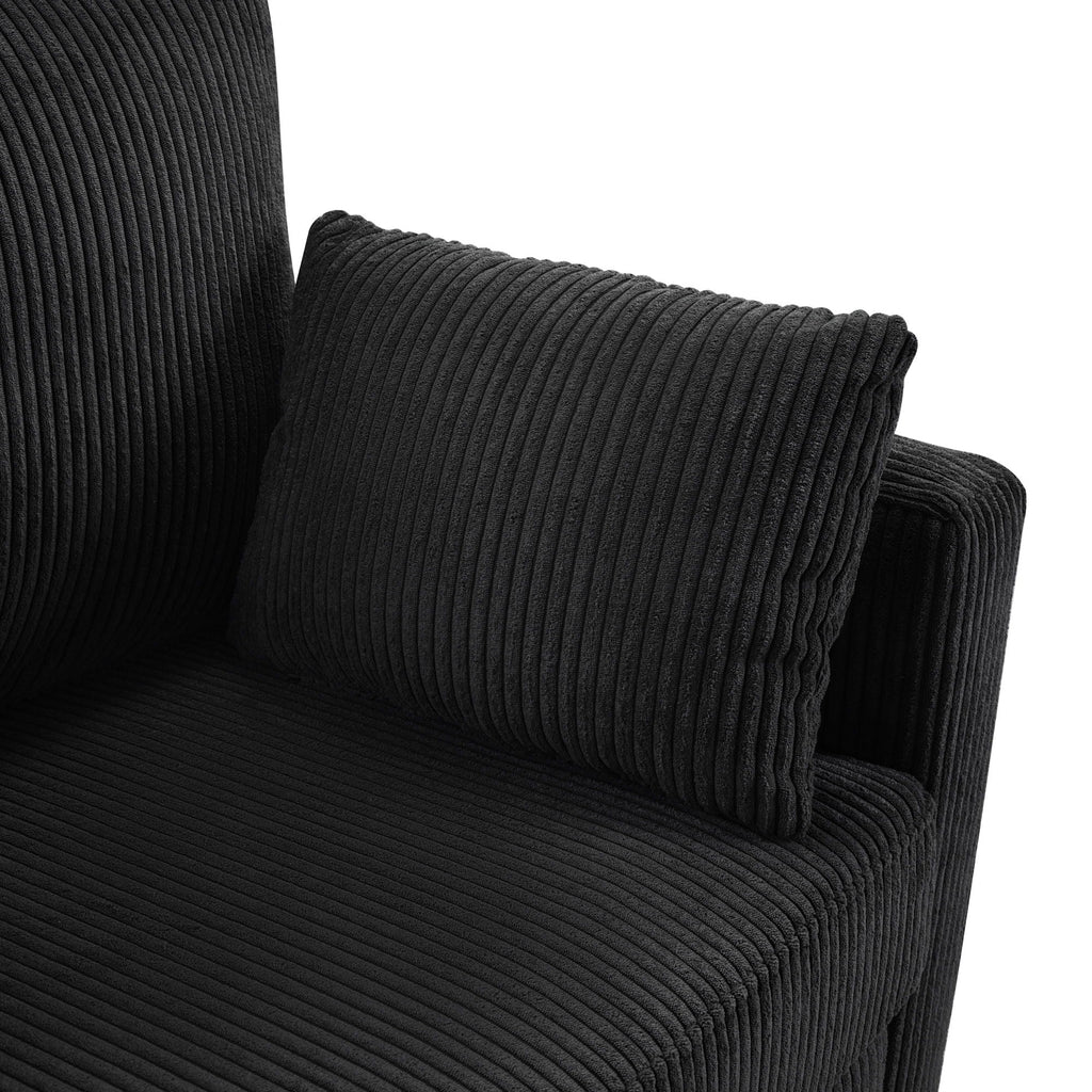 Sleeper Sofa With Foldable Mattress, USB Ports, Side Table & Storage Pocket
