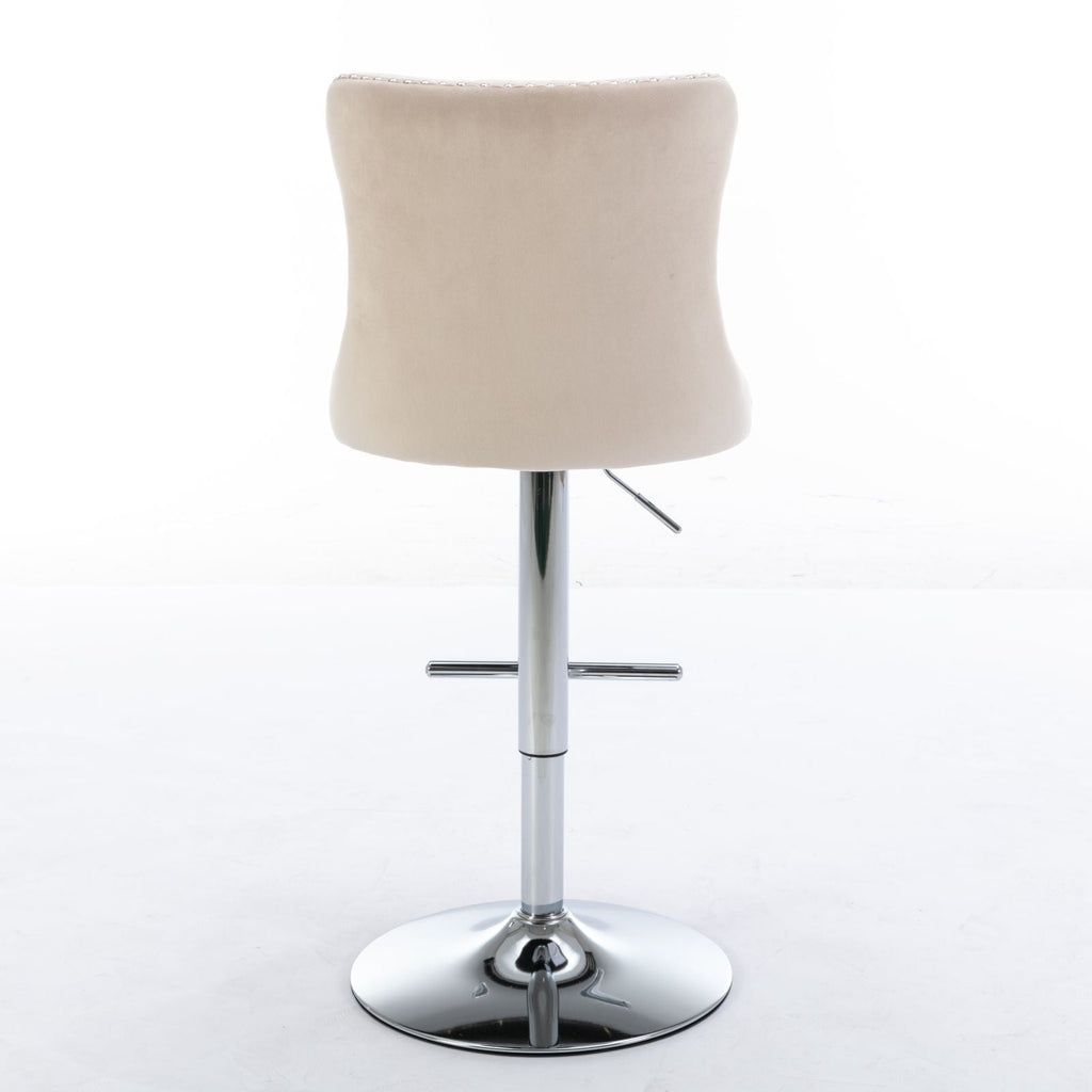 Swivel Adjustable Height Barstools Set of 2