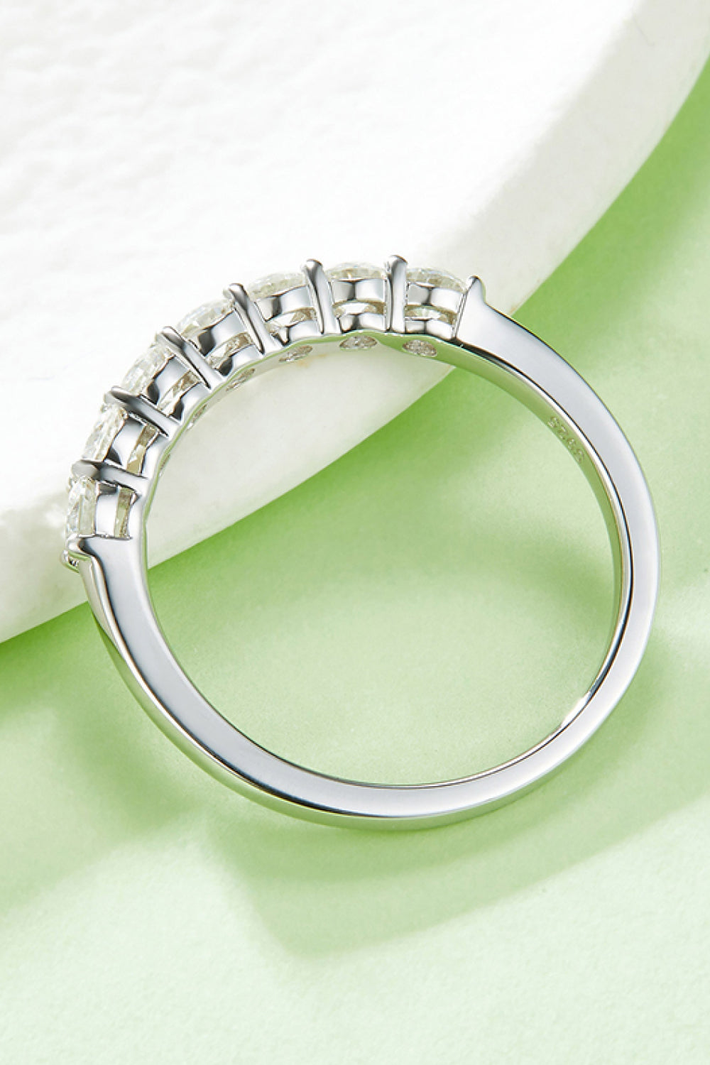 Sparkala™ Platinum-Plated Half-Eternity Ring