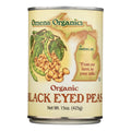 Bulk 12 Pack, Omena Organics Black-Eyed Peas  (15 Oz.)