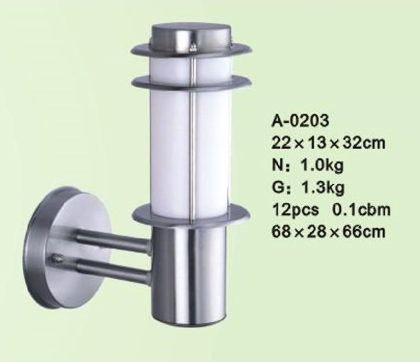 Outdoor Simplicity Stainless Steel Outdoor Wall Lamp