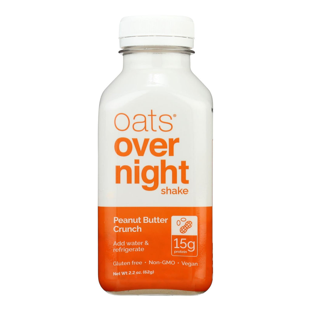 Oats Overnight Peanut Butter Crunch Overnight Oat Shake, Case of 10, 2.3 oz