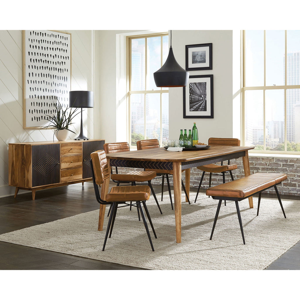 Crossmoor - Sheesham Dining Table - Natural Wood