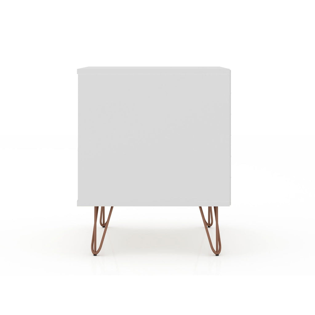 Rockefeller - Nightstand With 2 Drawers - White