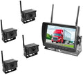 FalconEye Electronics 2nd Generation 200-300Ft Wireless Range Backup Camera for Trucks, Fleets. HD, 7inch LCD (4 Cam System)