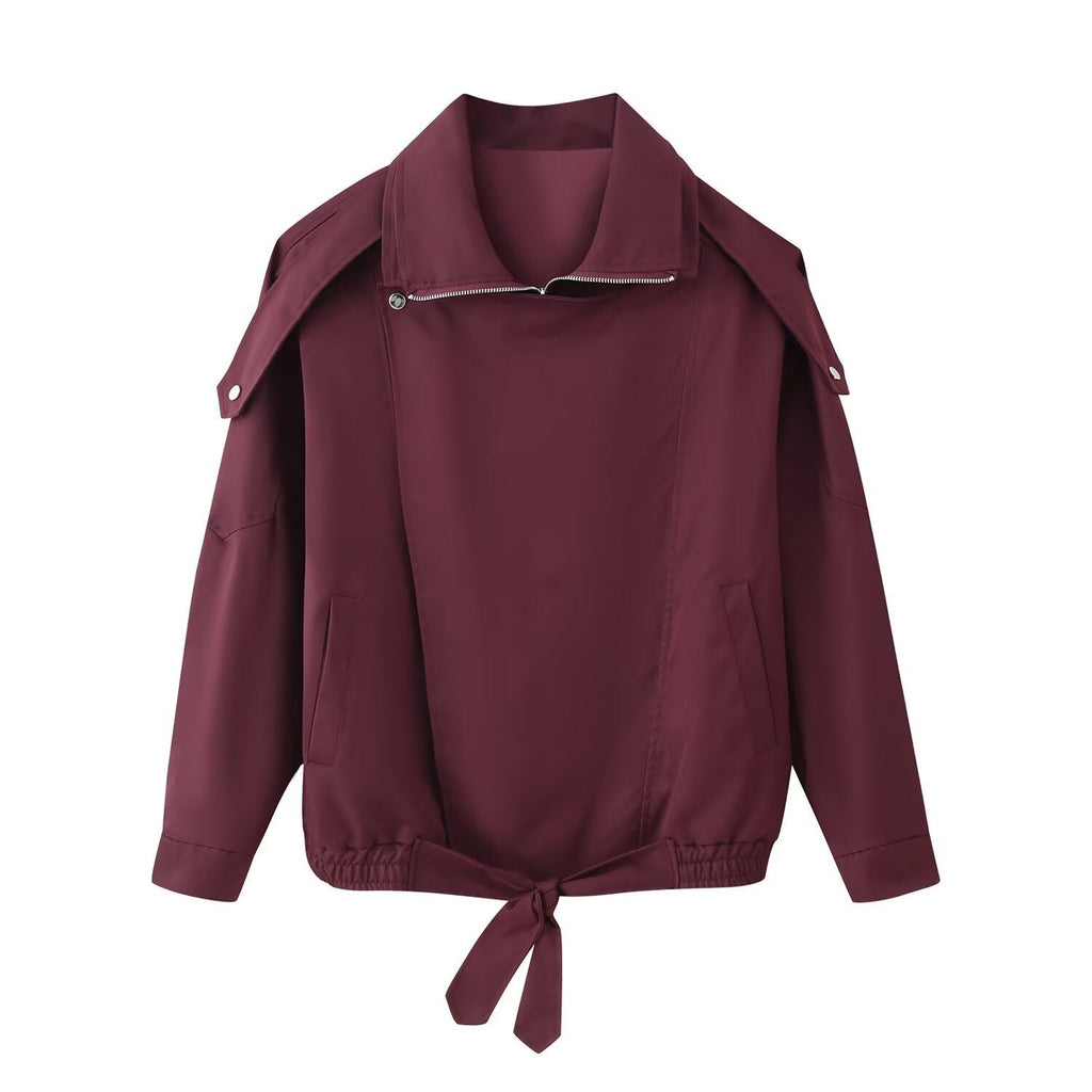 Women's Solid Color Loose And Versatile Loose-fit Jacket Coat