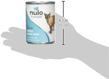 Nulo Salmon & Mackerel Recipe Pate Wet Canned Cat Food, 12.5 Ounce (Pack of 12)