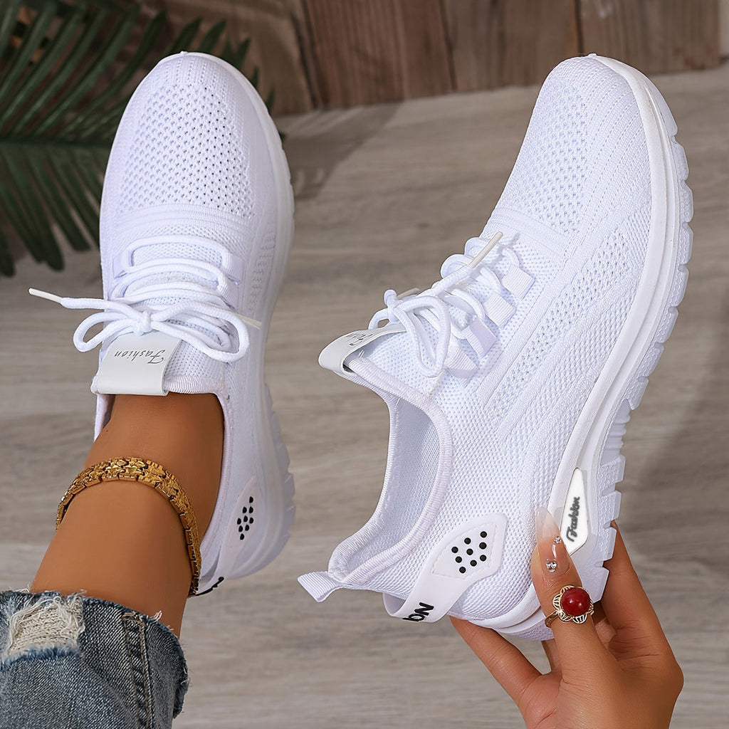 Flying Woven Shoes Women's Fashion Casual Mesh Sneaker