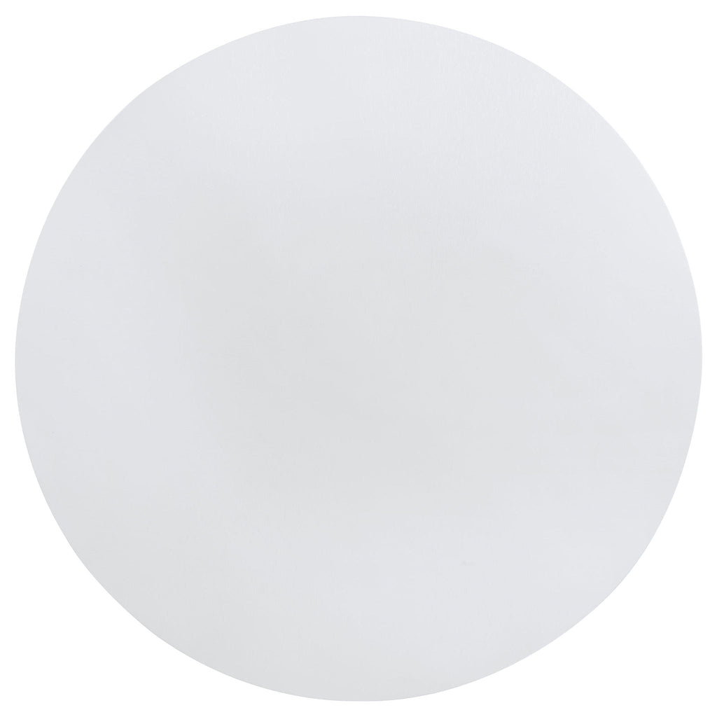 Tyler - Round Dining Table With Shelf Round Table - White