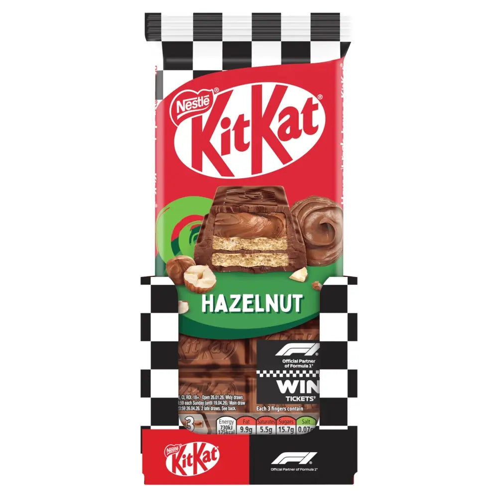 KitKat Hazelnut F1 Series Sharing Blocks 15ct (99g) (Ireland)