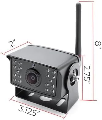 FalconEye Electronics 2nd Generation 200-300Ft Wireless Range Backup Camera for Trucks, Fleets. HD, 7inch LCD (2 Cam System)