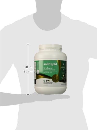 Solid Gold Cat & Dog Multivitamin Powder - Kelp Powder, Omega 3 & Vitamins for Dental, Digestive, Immune, Skin & Coat Health - Multi Vitamin for Dogs & Cats - Cat & Dog Food Additive Supplement - 5lb