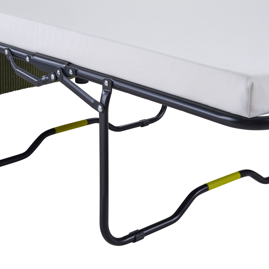Sleeper Sofa With Foldable Mattress, USB Ports, Side Table & Storage Pocket