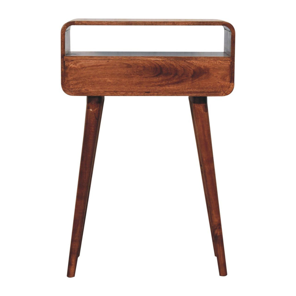Solid Wood Curved Console Table