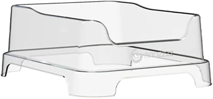 1 Transparent Cat Litter Splash Shield Plus (5-Pack) Disposable Litter Boxes. Small, Quick and Easy Disposal. Shallow for Small Pets, Senior Cats, Kittens