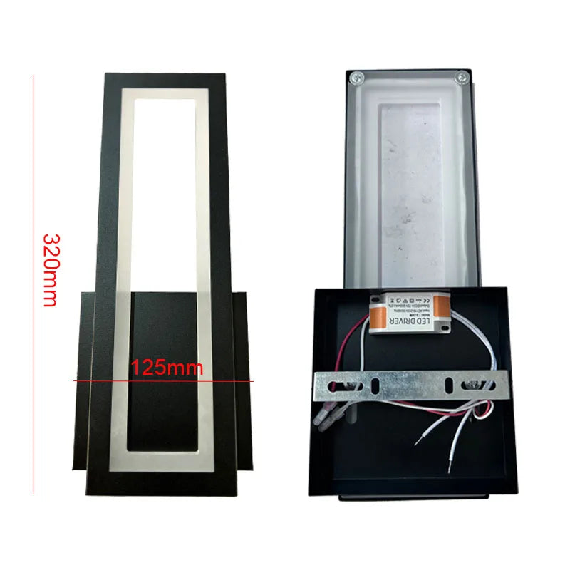 Modern Minimalist Wall Lamps Home Decor Living Room Bedroom Bedside 16W Ac96V-260V Led Sconce Black White Light Aisle Decoration