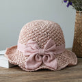 Retro Summer Bow Dome Outdoor Travel Beach Hat