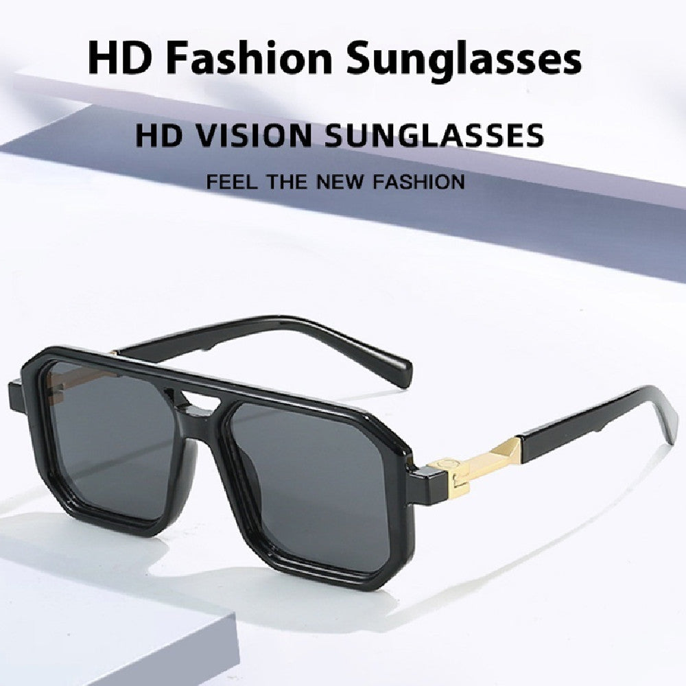Women's Fashion Reflective Lenses Brown Sun Glasses