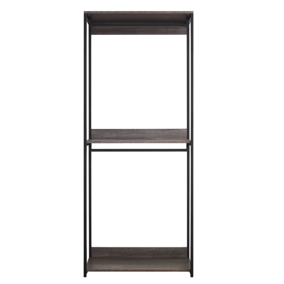 Monica - Walk-In Closet System, Modular Storage - Rustic