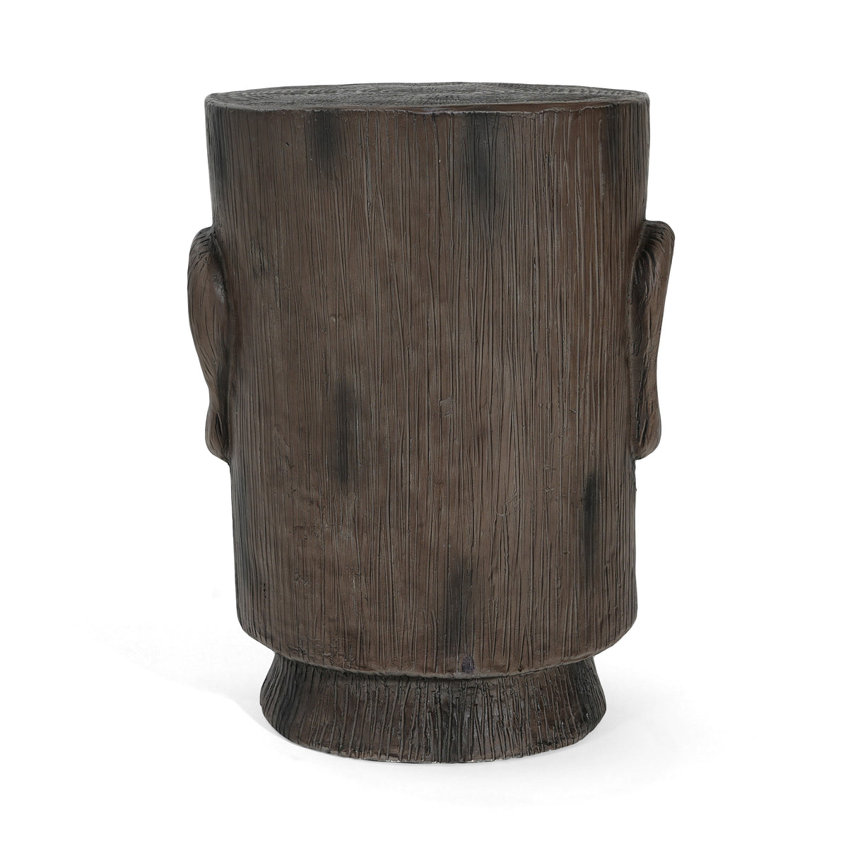 Outdoor Side Table Easter Island Moai Statue Pedestal