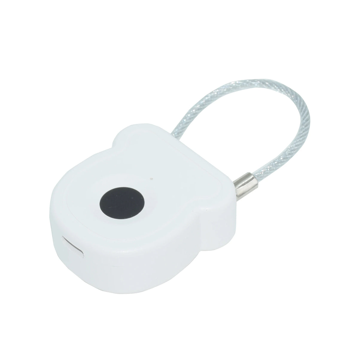 Keyless Fingerprint Biometrics Padlock Electric Lock 20 Users Plastic Material