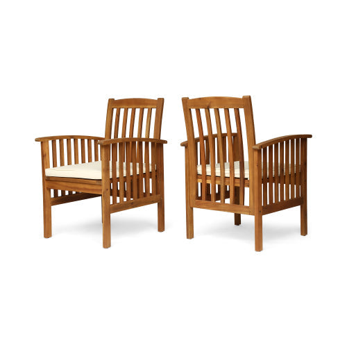7 Pieces Acacia Wood Outdoor Dining Set