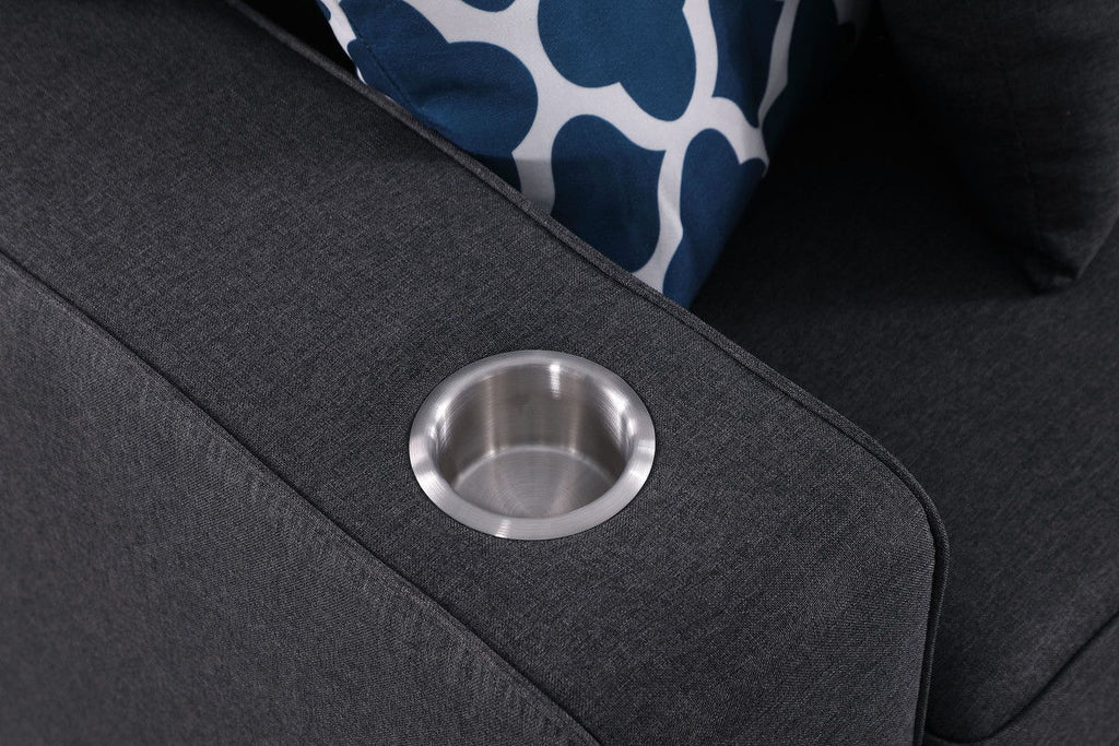 Cooper - Sectional Sofa With Ottomans And Cupholder