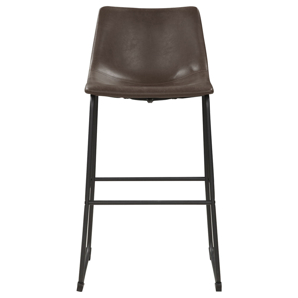 Armless Bar Stool (Set of 2) - Brown