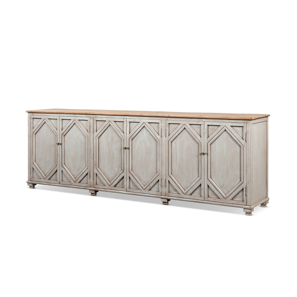 Colette - 6 Door Cabinet Sideboard - Brown