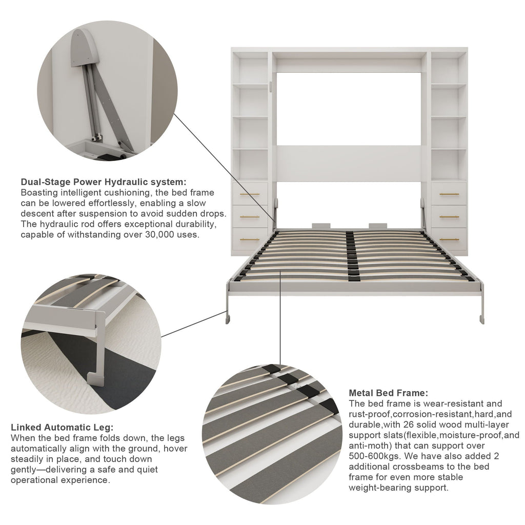 Folding Vertical Murphy Wall Bed