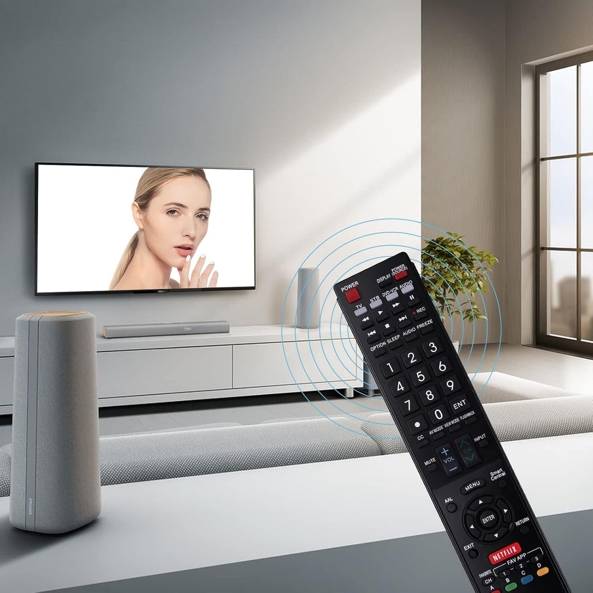 New TV Remote Control for All Sharp Brand TV Smart Tv，Aquos TV